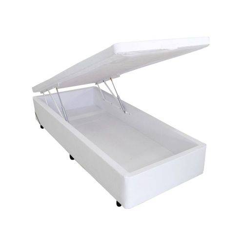 Assistência Técnica, SAC e Garantia do produto Cama Box Baú Solteiro Abertura Frontal 88x188 Premium Corino Branco