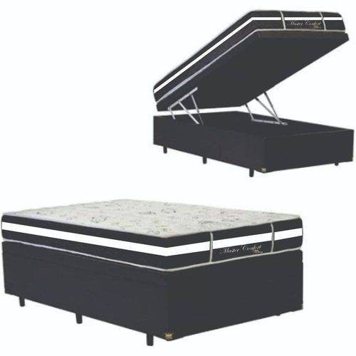 Assistência Técnica, SAC e Garantia do produto Cama Box Bau Viuva 1,28x1,88 com Colchão de Molas Master Confort Black