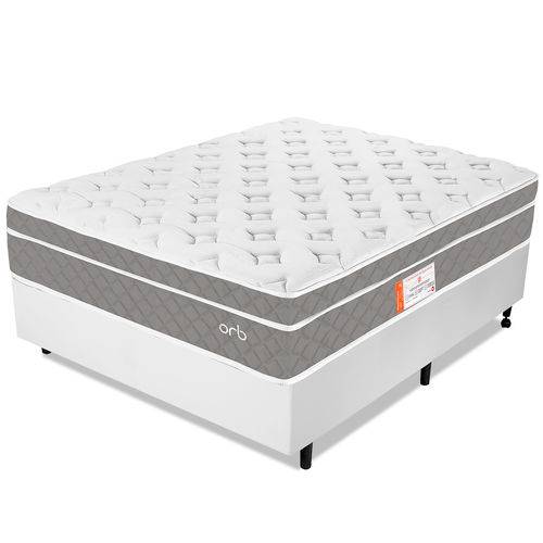 Assistência Técnica, SAC e Garantia do produto Cama Box Casal Colchão Molas Ensacadas Espuma Nasa Viscoelástica Ortopédico D33 com Pillow - Orb