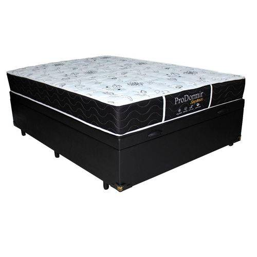 Assistência Técnica, SAC e Garantia do produto Cama Box com Baú Casal + Colchão de Molas - Probel - Prodormir Sleep Black 138cm