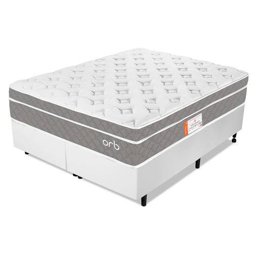 Assistência Técnica, SAC e Garantia do produto Cama Box King Colchão Molas Ensacadas Espuma Nasa Viscoelástica Ortopédico D33 com Pillow - Orb