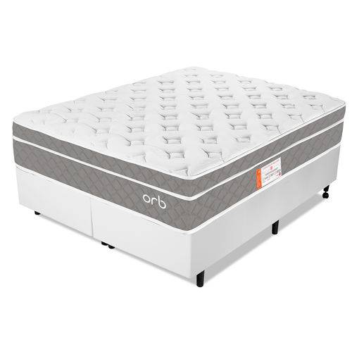 Assistência Técnica, SAC e Garantia do produto Cama Box Queen Colchão Molas Ensacadas Espuma Nasa Viscoelástica Ortopédico D33 com Pillow - Orb