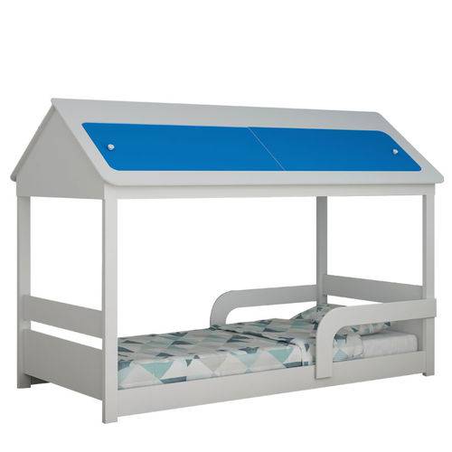 Assistência Técnica, SAC e Garantia do produto Cama Casinha Infantil Solteiro Sleep Gelius - Branco/azul