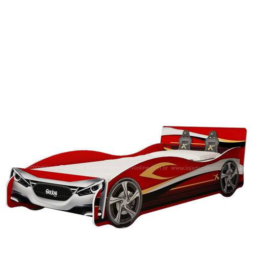 Assistência Técnica, SAC e Garantia do produto Cama de Solteiro Carro Speed Gelius - Vermelho