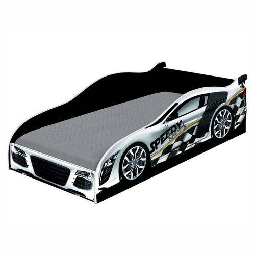 Assistência Técnica, SAC e Garantia do produto Cama Infantil / Mini Cama Infantil Carro Speedy Racing New - Branca/Preto - Rpm Móveis