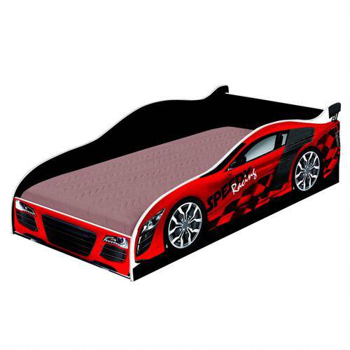 Assistência Técnica, SAC e Garantia do produto Cama Infantil / Mini Cama Infantil Carro Speedy Racing New - Vermelho/Preto - Rpm Móveis