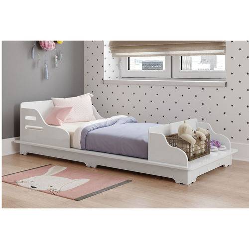 Assistência Técnica, SAC e Garantia do produto Cama Infantil Montessore 100% MDF Wood Branco - Móveis Fênix