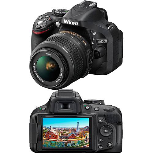 Assistência Técnica, SAC e Garantia do produto Câmera Digital DSLR Nikon D5200 24.1MP Lente AF-S 18-55mm F/3.3 Preta