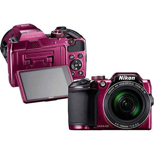 Assistência Técnica, SAC e Garantia do produto Câmera Digital Nikon B500 16MP Zoom Óptico 40x Cartão 20MB Wi Fi - Rosa