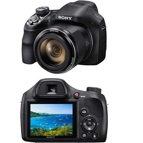 Assistência Técnica, SAC e Garantia do produto Câmera Digital Sony DSC-H400 20.1 MP Zoom Óptico de 63x Estabilizador Óptico e Visor LCD de 3"