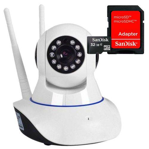 Assistência Técnica, SAC e Garantia do produto Kit Câmera Ip 1 MP 720p HD Wireless Wifi Audio P2p com Cartão de Memória 32gb