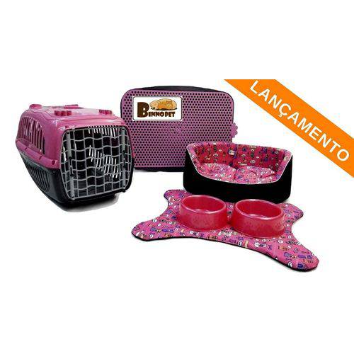 Assistência Técnica, SAC e Garantia do produto Caminha Pet Kit Dubai 06 Pçs. Cama Gato Cachorro Porte Pequeno Binnopet Rosa Uau - P