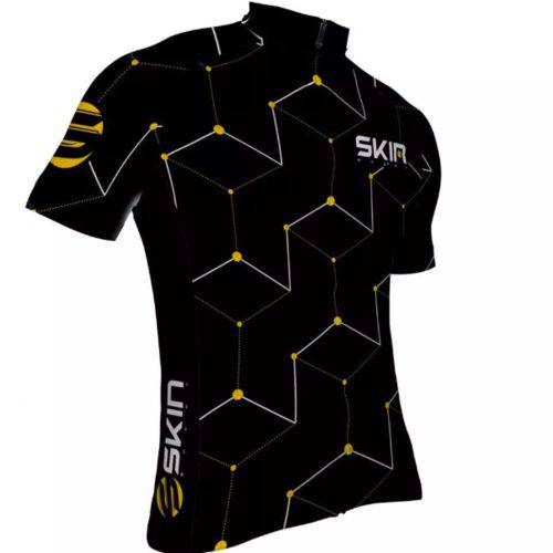 Assistência Técnica, SAC e Garantia do produto Camisa Ciclismo Masculina Skin Preto/Amarelo M