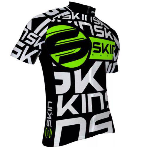Assistência Técnica, SAC e Garantia do produto Camisa Ciclismo Masculina Skin Preto/Branco/Verde M