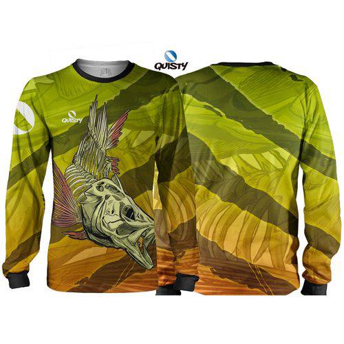 Assistência Técnica, SAC e Garantia do produto Camisa de Pesca Esportiva Quisty Skull Fishing Tucunaré - Dryfit - Proteção UV