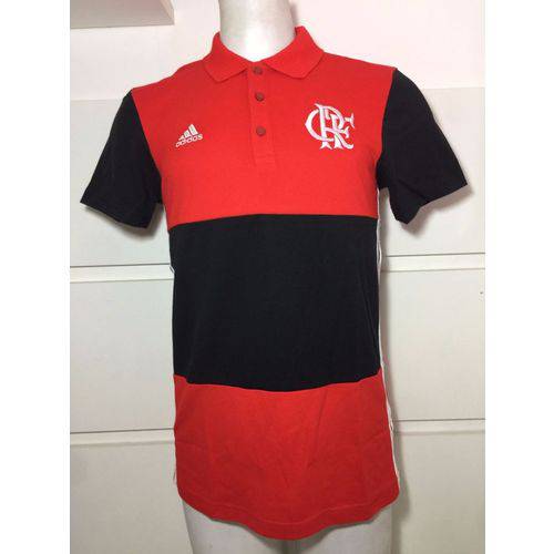 Assistência Técnica, SAC e Garantia do produto Camisa Polo Flamengo Adidas 3S Listrada Vermelho e Preto