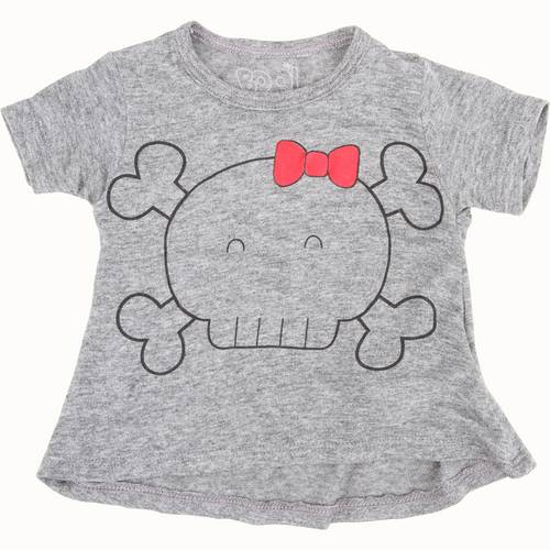 Assistência Técnica, SAC e Garantia do produto Camiseta Boo! Kids Caveira Cinza
