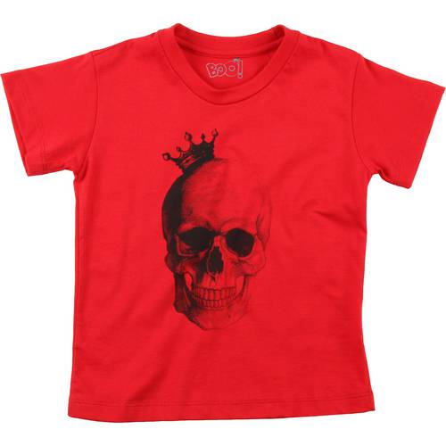 Assistência Técnica, SAC e Garantia do produto Camiseta Boo! Kids Caveira Vermelho M