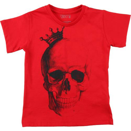 Assistência Técnica, SAC e Garantia do produto Camiseta Boo! Kids Coroa Vermelho 04 Anos
