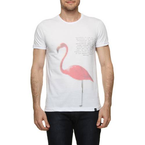 Assistência Técnica, SAC e Garantia do produto Camiseta Budha Khe Rhi Flamingo Pixelado