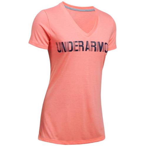 Assistência Técnica, SAC e Garantia do produto Camiseta Gola V Under Armour Threadborne™ Twist Graphic Feminino Rosa