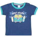 Assistência Técnica, SAC e Garantia do produto Camiseta Infantil Tip Top Surf Beach Kombi Azul Marinho 0 a 3 Meses