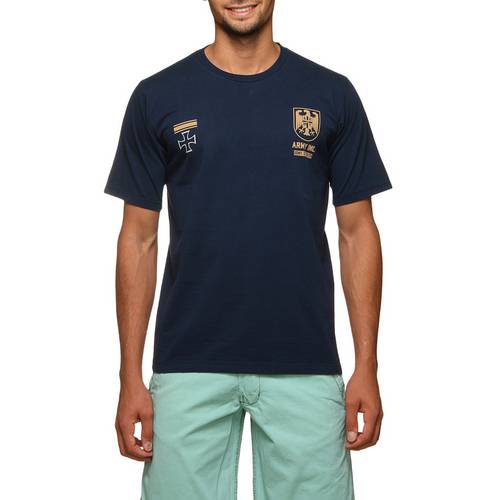 Assistência Técnica, SAC e Garantia do produto Camiseta Mr. Kitsch Gola Careca Azul Marinho P