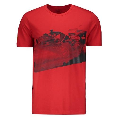 Assistência Técnica, SAC e Garantia do produto Camiseta Puma Scuderia Ferrari Transform Graphic Vermelha Vermelho M