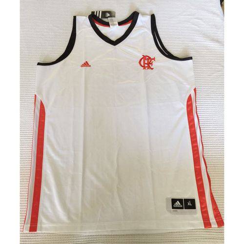 Assistência Técnica, SAC e Garantia do produto Camiseta Regata Basquete Flamengo Adidas Branca II 2013 2014