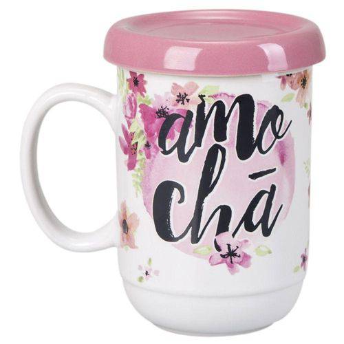 Assistência Técnica, SAC e Garantia do produto Caneca de Porcelana com Infusor Amo Chá