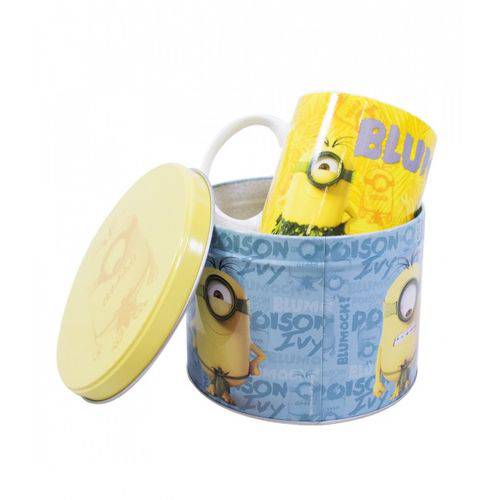 Assistência Técnica, SAC e Garantia do produto Caneca de Porcelana na Lata Blumock 350ml - Minions | Meu Malvado Favorito