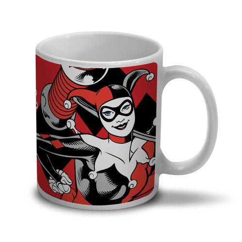 Assistência Técnica, SAC e Garantia do produto Caneca Harley Quinn DC Comics BandUP! Porcelana Esmaltada Estampada