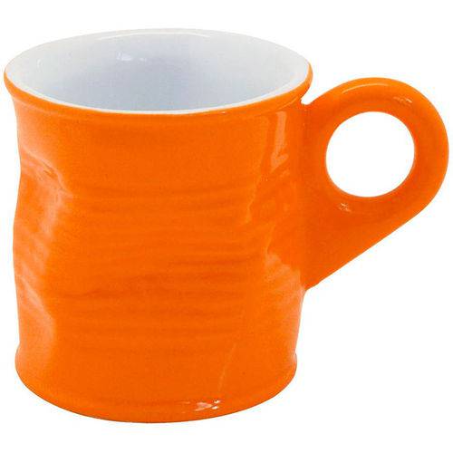 Assistência Técnica, SAC e Garantia do produto Caneca Lata Amassada 70ml– Mondoceram Gourmet - Laranja