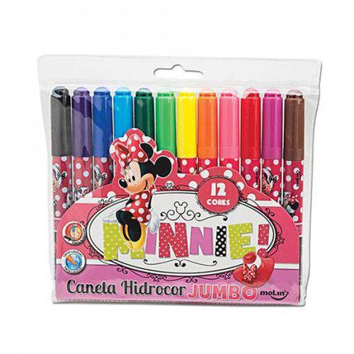 Assistência Técnica, SAC e Garantia do produto Caneta Hidrocor Jumbo Minnie Mouse com 12 Cores Molin