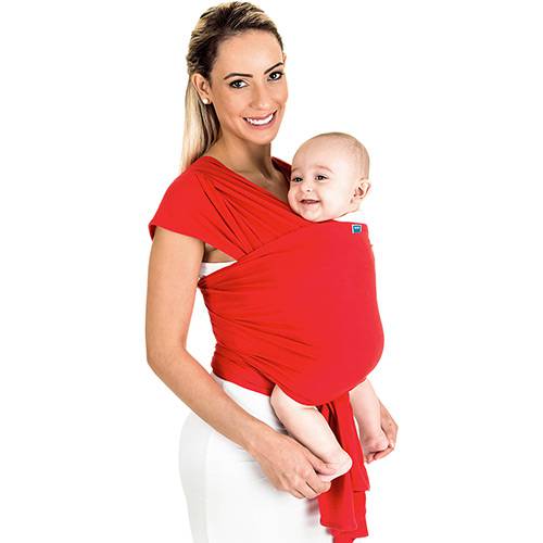 Assistência Técnica, SAC e Garantia do produto Canguru para Bebê Wrap Line Vermelho - KaBaby
