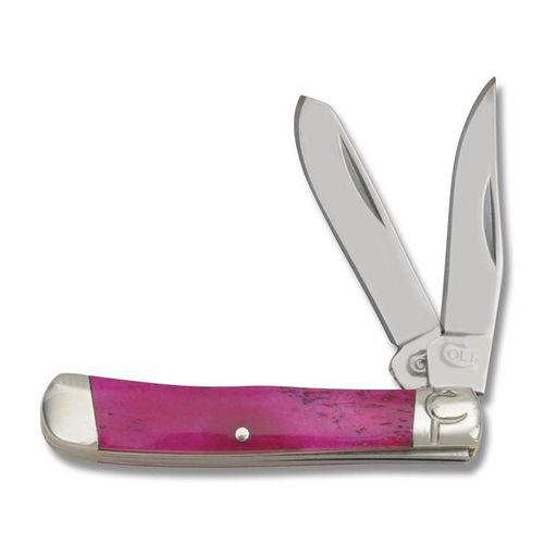 Assistência Técnica, SAC e Garantia do produto Canivete Clássico Trapper com Talas em Osso Tingido de Rosa Crosster