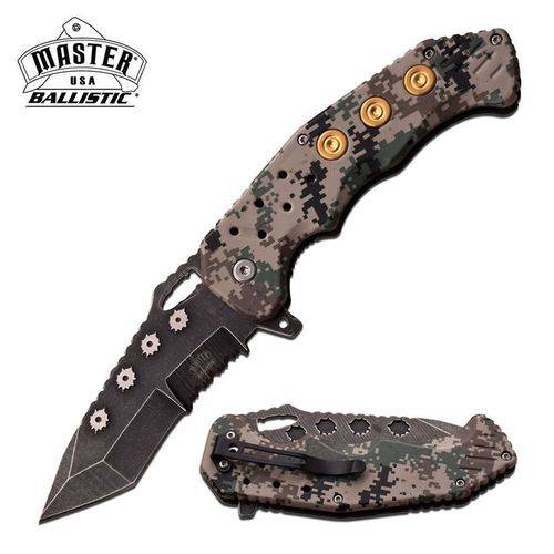 Assistência Técnica, SAC e Garantia do produto Canivete Master Usa com Abertura Assistida e Talas em Fibra de Nylon Digital Camo Master Cutlery