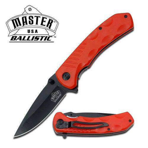 Assistência Técnica, SAC e Garantia do produto Canivete Master Usa com Abertura Assistida Talas em Fibra de Nylon Laranja Master Cutlery