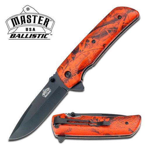 Assistência Técnica, SAC e Garantia do produto Canivete Master Usa com Abertura Assistida Talas em Fibra de Nylon Orange Camo Master Cutlery