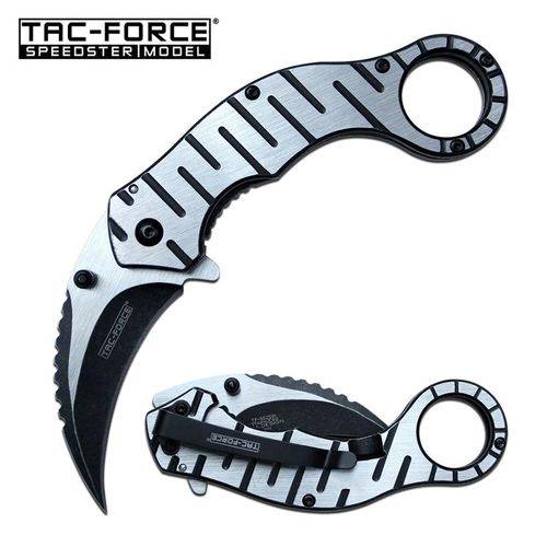 Assistência Técnica, SAC e Garantia do produto Canivete Tac-force Karambit com Abertura Assistida Talas em Aço Inox Master Cutlery