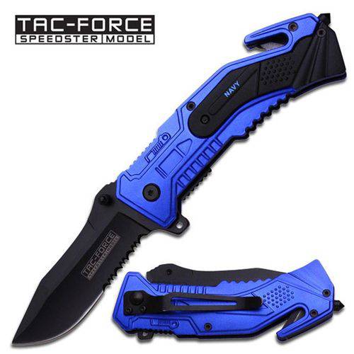 Assistência Técnica, SAC e Garantia do produto Canivete Tac Force Navy Corta Cinto Queb Vidr Master Cutlery