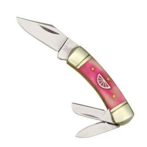 Assistência Técnica, SAC e Garantia do produto Canivete Tradicional Rosa com 3 Lâminas Crosster