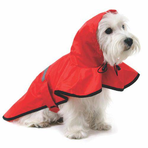 Assistência Técnica, SAC e Garantia do produto Capa de Chuva para Cachorro Vermelho Tm. G