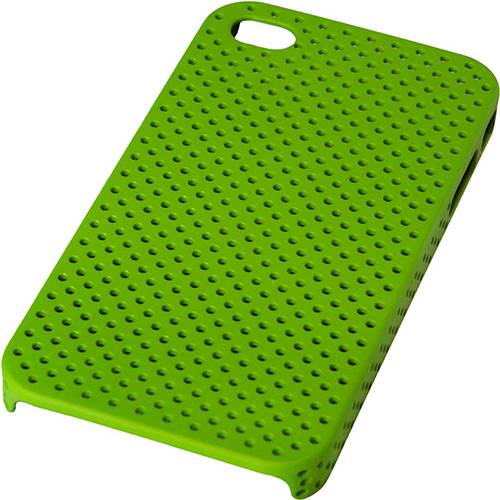 Assistência Técnica, SAC e Garantia do produto Capa Emborrachada Pequenos Furos para IPhone 4 - Verde Clara - Geonav