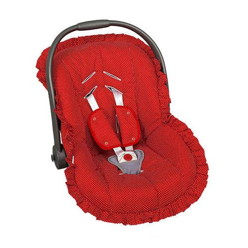 Assistência Técnica, SAC e Garantia do produto Capa para Bebê Conforto Meninas Poá Vermelho