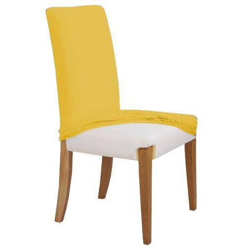 Assistência Técnica, SAC e Garantia do produto Capa para Cadeira de Jantar CL Capas Suplex de Alta Qualidade Cor Amarela