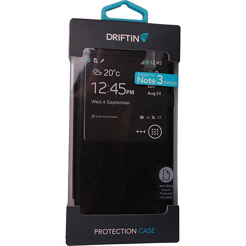 Assistência Técnica, SAC e Garantia do produto Capa para Celular para Galaxy Note 3 em Acrílico Flip Cover com S View Preta - Driftin