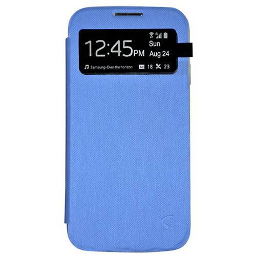 Assistência Técnica, SAC e Garantia do produto Capa para Celular para Galaxy S4 em Acrílico Flip Cover com S View Azul - Driftin