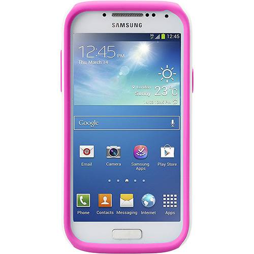 Assistência Técnica, SAC e Garantia do produto Capa para Celular Samsung Galaxy S5 Dupla Camada Kubalt Branca e Rosa com Película Protetora - Ikase