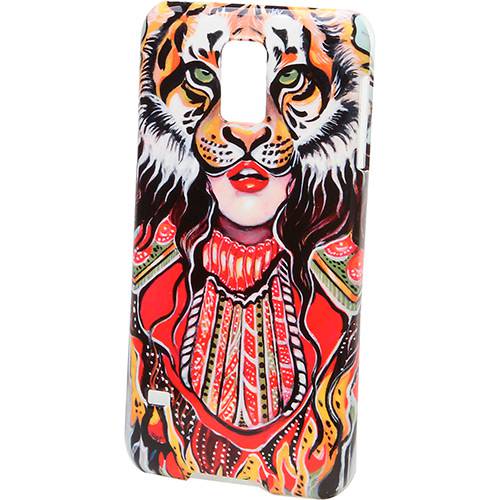 Assistência Técnica, SAC e Garantia do produto Capa para Galaxy S5 Policarbonato Tiger Woman - Customic